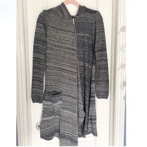 NWOT Inside out brand asymmetrical zip up sweater